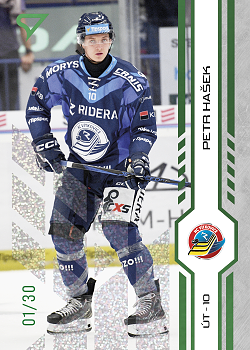 Petr Hasek Vitkovice Tipsport ELH 2024/25 SportZoo 2. serie Green Glitter /30 #321